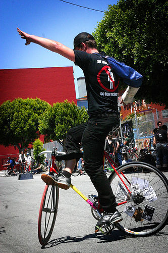 No-Hand, One-Foot, Crossbar, Broken Arm, Track Stand No-Hand, One-Foot, Crossbar, Broken Arm, Track Stand